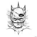 Poison ivy batman tattoo design idea