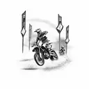 motocross tattoo design idea