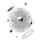 solar system tattoo design idea