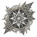 Supernatural anti possession made of thorns texture tattoo design idea