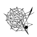 arrow with red string attached  tattoo design idea