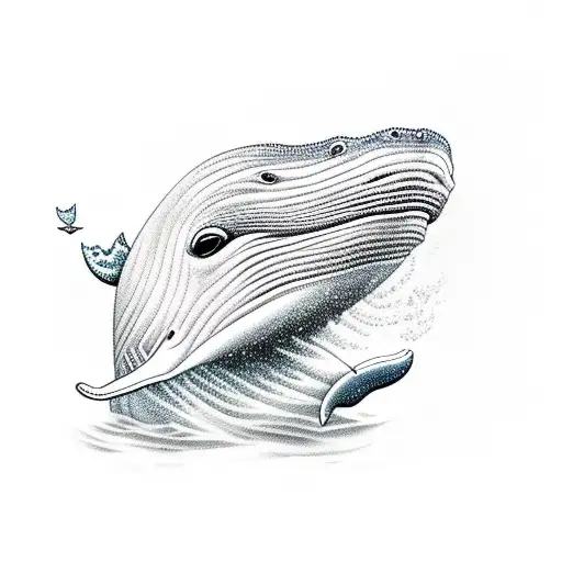 whale written as the name sawyer tattoo design idea