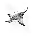 manta ray tattoo design idea