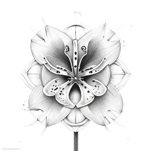 Lily tattoo design idea