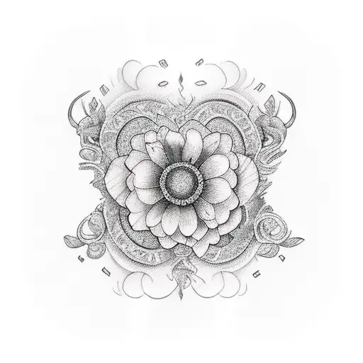  fancy pen and ink tattoo design idea