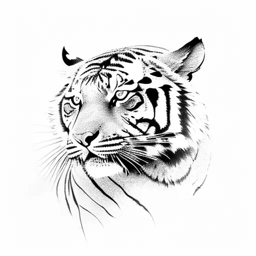 Tiger tattoo design idea