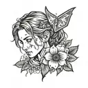 the last of us   tattoo design idea