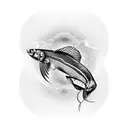 Arowana fish tattoo design idea