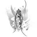 Arowana tattoo design idea