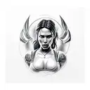 Lara Croft pistols  tattoo design idea