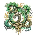 loki Yggdrasil tattoo design idea