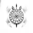 darts with quote tattoo design idea