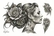 If we're lucky we have a long time to consider what beauty means One thing I know: there is no beauty without pain woman tattoo design idea