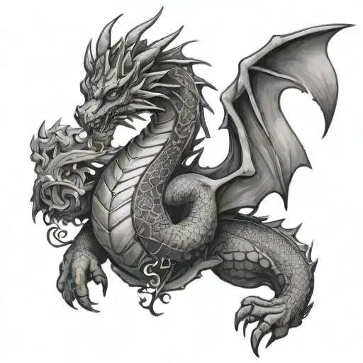 nckayla dragon Libra tattoo design idea