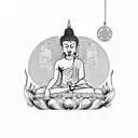 Buddha tattoo design idea