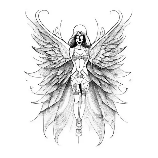 falling angels tattoo