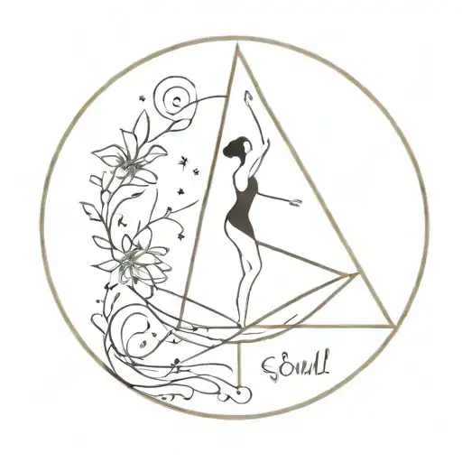 balance mind body and soul tattoo design idea