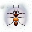 dead ant tattoo design idea