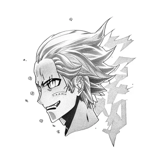 manga Boku no hero Plus Ultra tattoo design idea
