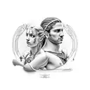 Apollo and Artemis  tattoo design idea