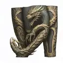 Fantasy medieval skyrim dragon knights arm sleeve tattoo design idea