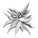 Bird of Paradise tattoo design idea