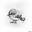 chick with number 16 tattoo design idea