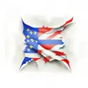 flag Italian, irar and poland tattoo design idea