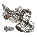 Waylon Jennings  tattoo design idea