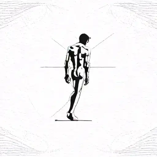 Nude male tattoo design idea