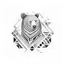 native American 3 bear tattoo design idea