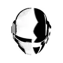 daft punk helmet  tattoo design idea
