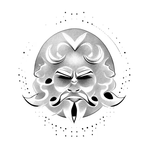 lucky dwarf tattoo design idea