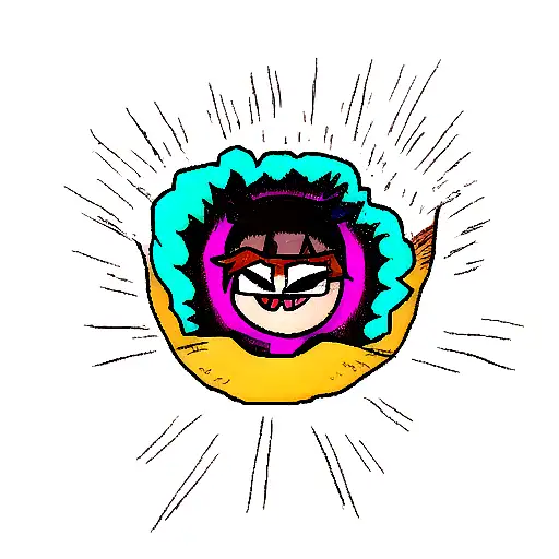 Dark infernal hole tattoo design idea