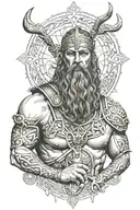 tyr with libra tattoo design idea