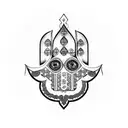 Hamsa Symbol  tattoo design idea