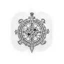 create a dated tattoo with the date 27.03.2022 with the phrase forever and always incorporate Scottish tartan  tattoo design idea