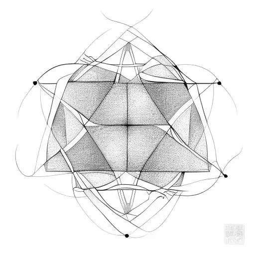 triangle square circle vector tattoo design idea