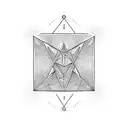 triangle square circle vector tattoo design idea