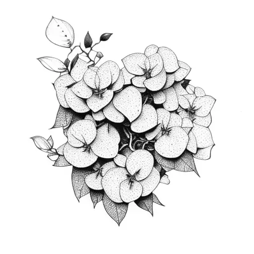 Bougainvillea tattoo design idea
