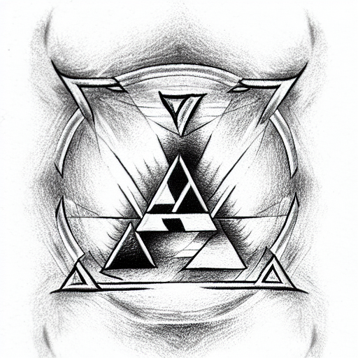 Triforce tattoo design idea