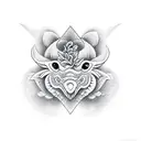 construction crane tattoo design idea