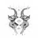 vertical word tattoo design idea