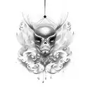 vertical word tattoo design idea