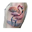flamingos tattoo design idea
