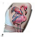 flamingos tattoo design idea