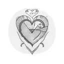 heart with quote inside that says " Fell inlove with you before I even knew" with the numbers 1993 underneath.  tattoo design idea