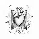 heart with quote inside that says " Fell inlove with you before I even knew" with the numbers 1993 underneath.  tattoo design idea