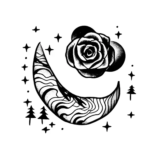 good night lovely  tattoo design idea