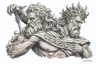 zeus tattoo design idea